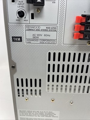 Rare Kenwood RXD-A700 Mini Hi-fi Component 3 CD Changer Cassettes