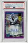 JAHMYR GIBBS PSA 9 2023 CLEARLY DONRUSS #62 RATED ROOKIE AUTO PURPLE RC 89/175