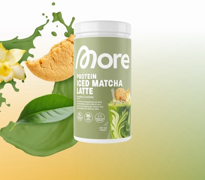 MORE Nutrition/25gr PROBE Abgefüllt/ Protein  Iced Matcha Vanilla Crumble 