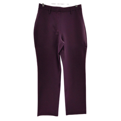 Quince Women Ultra-Stretch Ponte Straight Leg Pants Dark Orchid Purple M