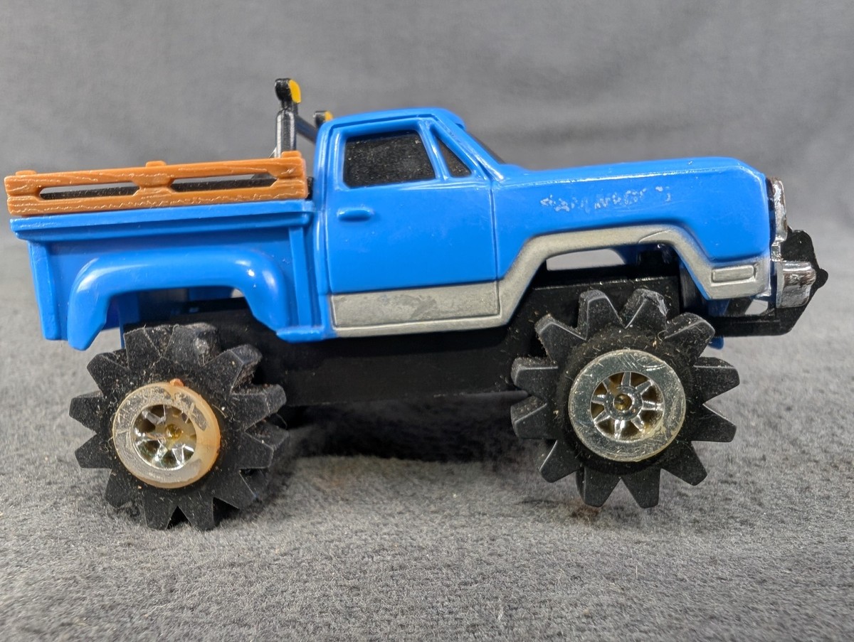 Vintage Schaper Stomper 4x4 Dodge Warlock Blue Stake Side 1980s