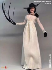 1/6 Dress Pleated Long Skirt Fit 12'' Female Action Figure