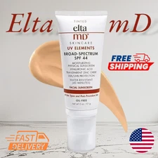 Elta MD UV Elements TINTED Facial Sunscreen SPF 44 oz with box