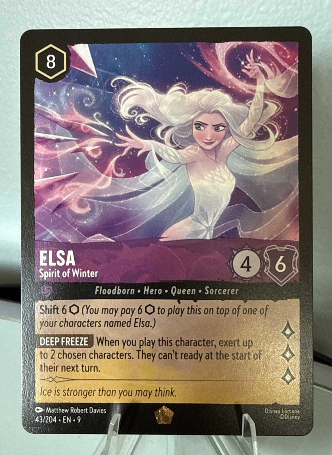 ✨THE FIRST CHAPTER Elsa - Spirit of Winter 42/204 NON-FOIL Legendary Lorcana