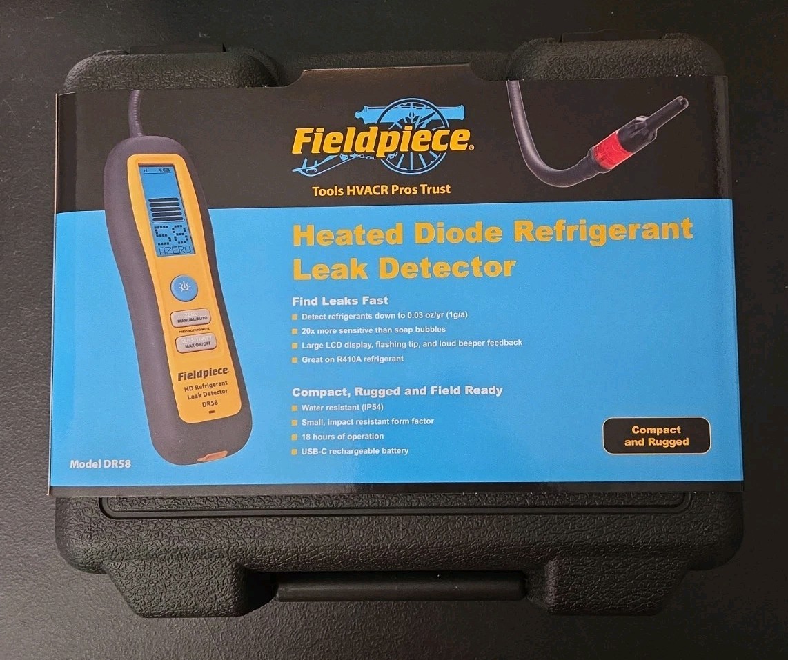 Fieldpiece DR58 Heated Diode Refrigerant Leak Detector Kit - Brand New