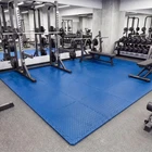 12Tiles 25” x 25” Puzzle Exercise Mat w/Borders for Home Gym Playroom 51.5 sq.ft