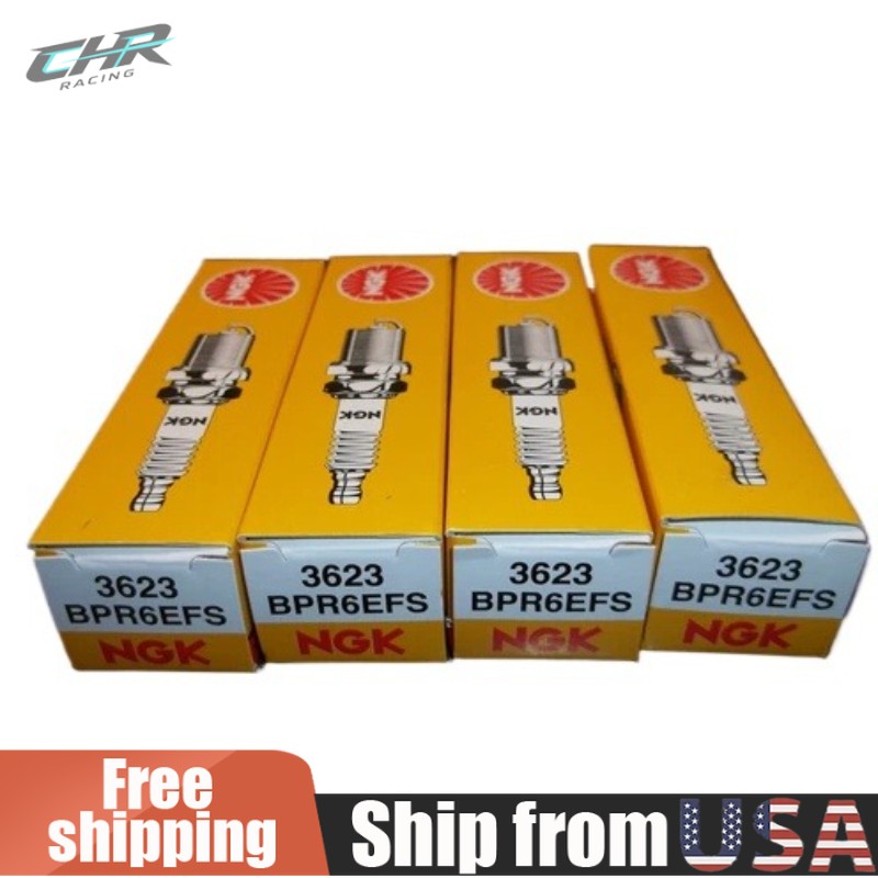 SET OF 4 MerCruiser Ignition Spark Plugs Plug BPR6EFS NGK 3623 AC 3.0 MERCURY