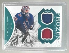 Henrik Lundqvist 2011 Upper Deck Artifacts FA-HL Emerald Frozen Jersey Patch /35