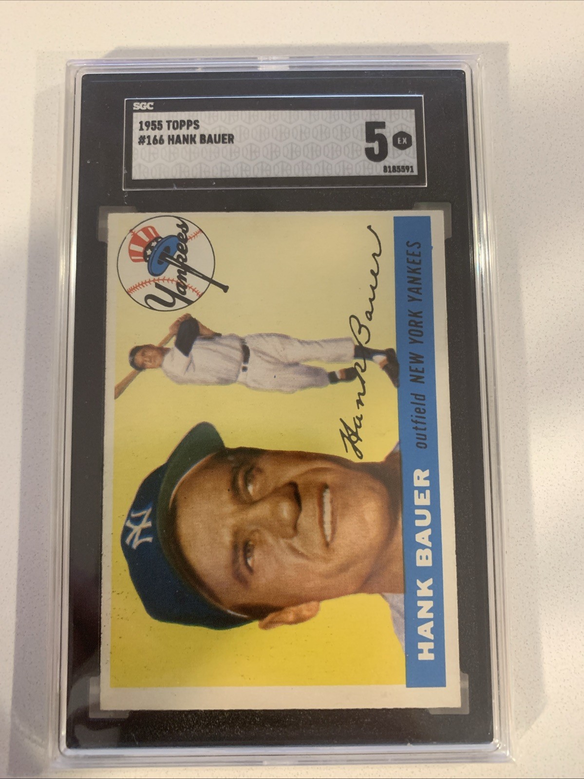 1955 Topps - High # Hank Bauer #166 SGC 5