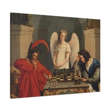 Faust & Mephistopheles Playing Chess Poster D...
