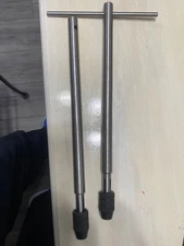 PAIR OF T-HANDLE 13” EXTENDED TAP WRENCHS