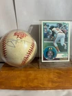 Tony Gwynn Signed 1998 World Series Baseball Padres With Topps Rookie Card