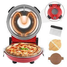 Electric Pizza Oven Portable 12 Inch Indoor Countertop Heats Up 420℃ For Stone