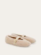 Ferragamo  Shearling ballet flat 1.5CM SIZE 1...