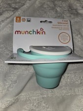 Munchkin Snack Catcher With Lid Light Blue White