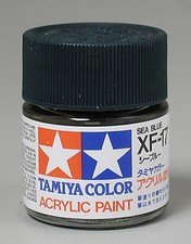 Tamiya Acrylic XF-17 Sea Blue 3/4 oz Paint Jar 81317