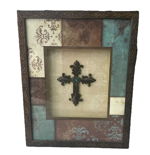 Framed Cross Artwork - Picture 3 of 7