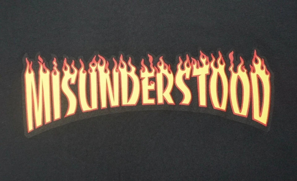 ENTREE MISUNDERSTOOD Men Small Black Streetwear T-Shirt Made In USA - Image 2 of 4