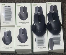 10x Acer Wireless Mouse 2.4GHz USB 3 DPI Ergonomic Computer Mice Job Lot