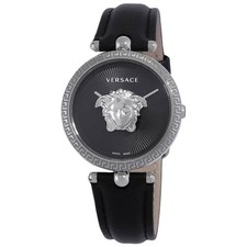 Versace VECQ01020 Palazzo Empire Black Dial 34 mm Women's Watch New