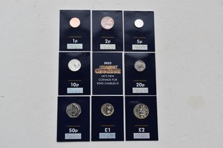 2023 King Charles III Coin Set Change Checker Privy marked (inc Salmon 50p)