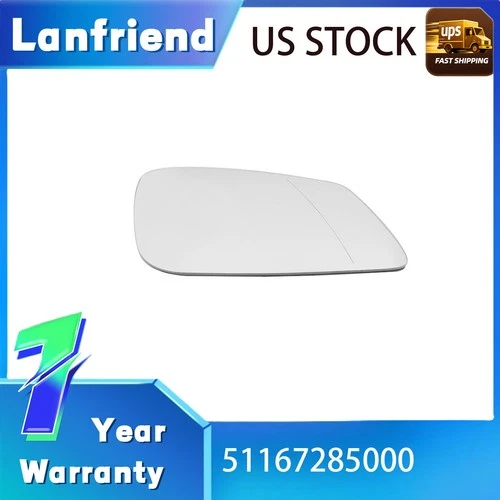 Fit For BMW 320i 340i With Backing Plate Passenger Side RH Mirror Glass Heated