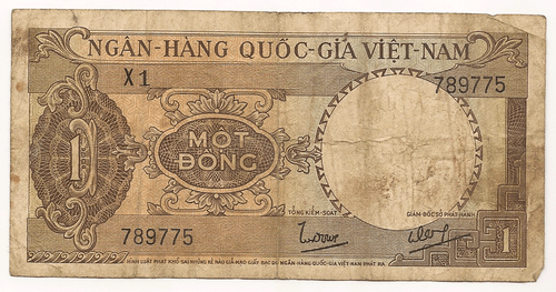 Billete de Vietnam 1945-1960... 1 Mot Dong - Imagen 1 de 2