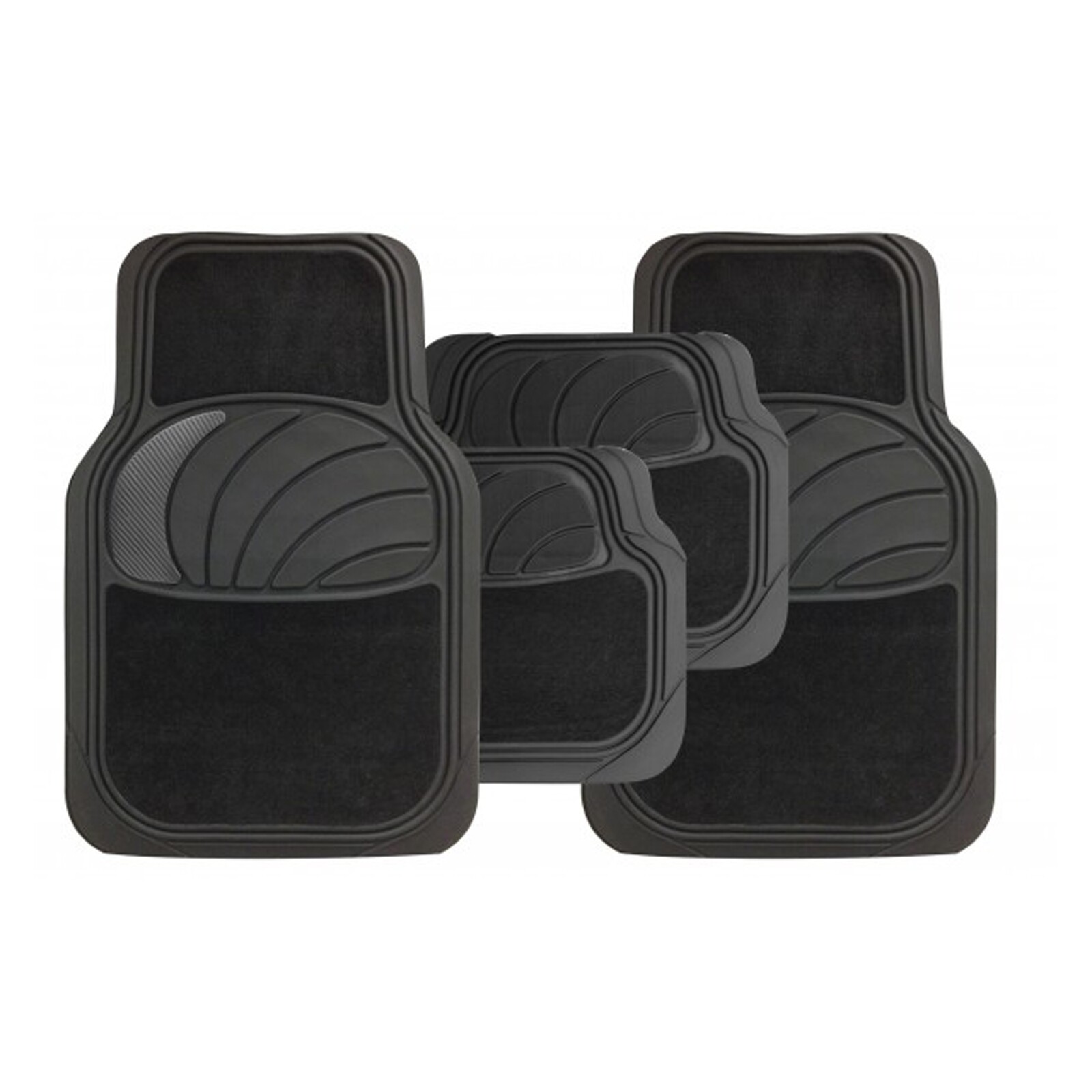 Universal Mat Set - Azura - Carpet & Carbon - Set Of 4 - Streetwize SWCM108