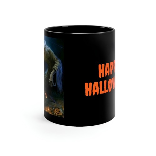 Halloween Ceramic Coffe Mugs Terror Designs Scarecrow Personalized Black Color - Picture 4 of 8