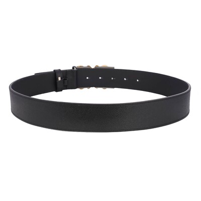 Dolce & Gabbana Dg Baroque Logo Leather Belt Black Gold Silver 85 Dolce & Gabbana Dg Baroque Logo Leather Belt Black Gold Silver 85