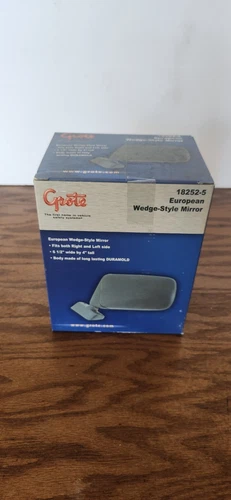 GROTE 18252-5  European Wedge Style Mirror Black Brand New