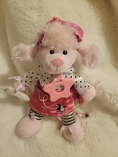 BABW Pink Poodle Skirt Puppy Dog Plush BUILD A BEAR Baby Toy Rattle No Sound