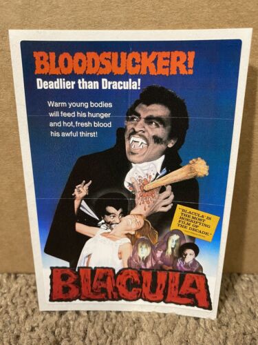 Blacula Vinyl Sticker Horror 3" x 4" Free Shipping Retro Gore Slasher 80s