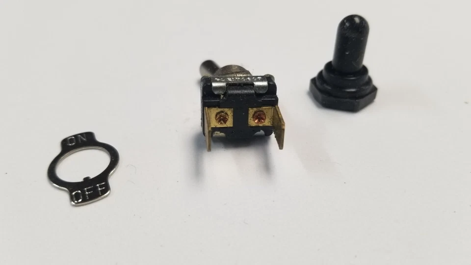 12X Toggle SWITCH ON/OFF 12V 15A SPST 2 Terminal Car Boat* Waterproof - Image 3 of 4