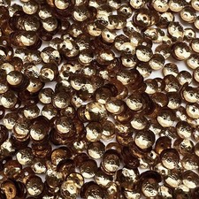 5mm Cup Sequins Gold Metallic Embossed Texture Made in USA