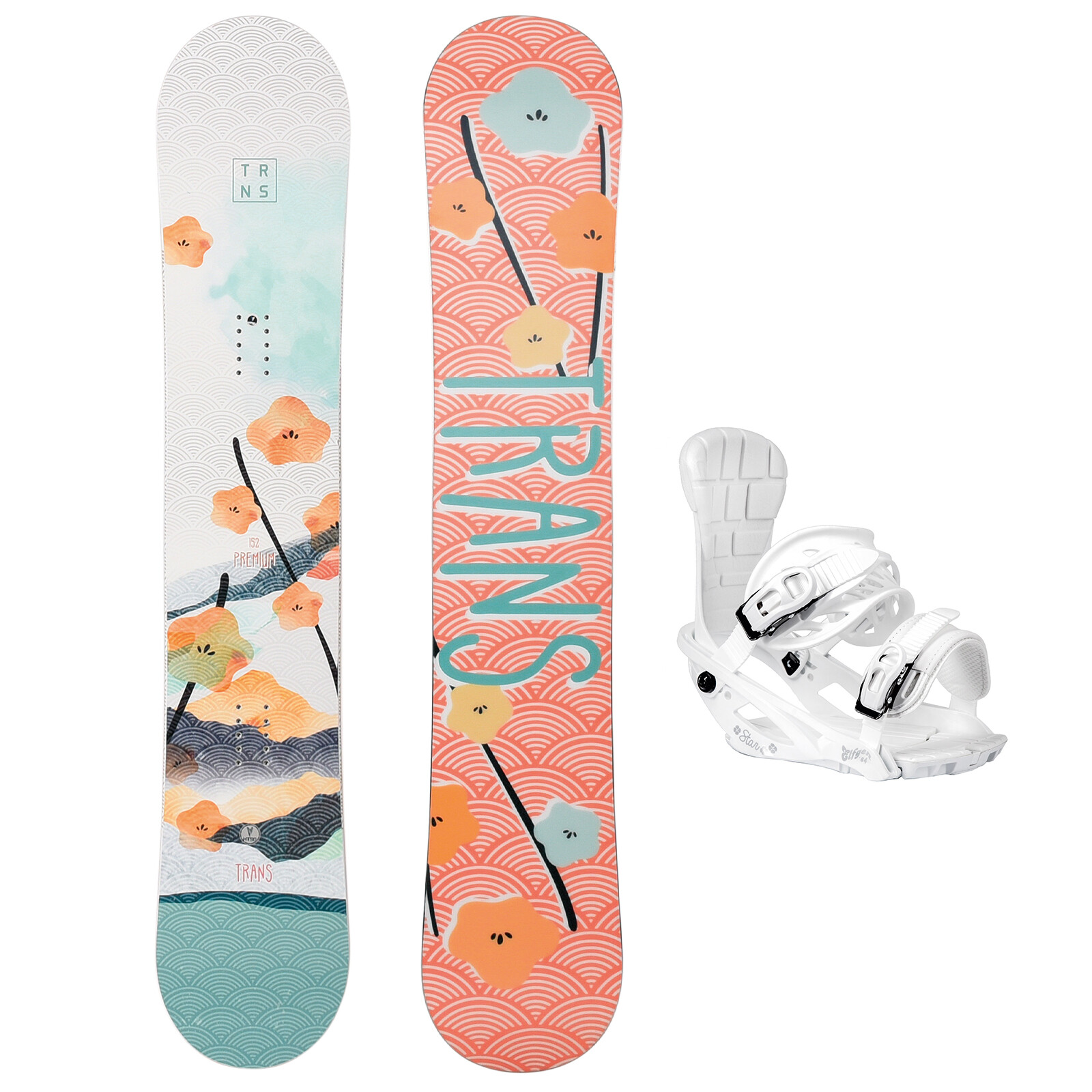 Набор для сноуборда Trans Damen Premium Wood Orange Крепление для труб Gren whlbar 83890₽