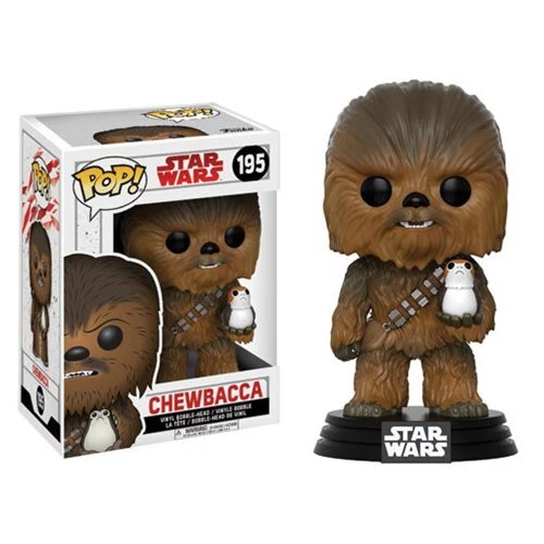Funko POP Star Wars Vinyl Figure 195 Chewbacca with Porg Protector