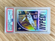 2019-20 PANINI PRIZM LEBRON JAMES #2 GET HYPED! SILVER PRIZM - PSA 10 GEM MT SP 