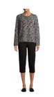 Time & Tru Mid Rise Stretch Millennium Pull on Black Capri Size Small (4-6) NWT — photo 4