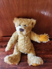 Vintage Dakin Jointed Teddy Bear Felt Paws Plush Stuffed Animal