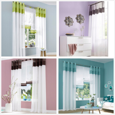 Gardinen Vorhang Deko Gardinen Stores Fertiggardinen Ösenschals Modern Voile