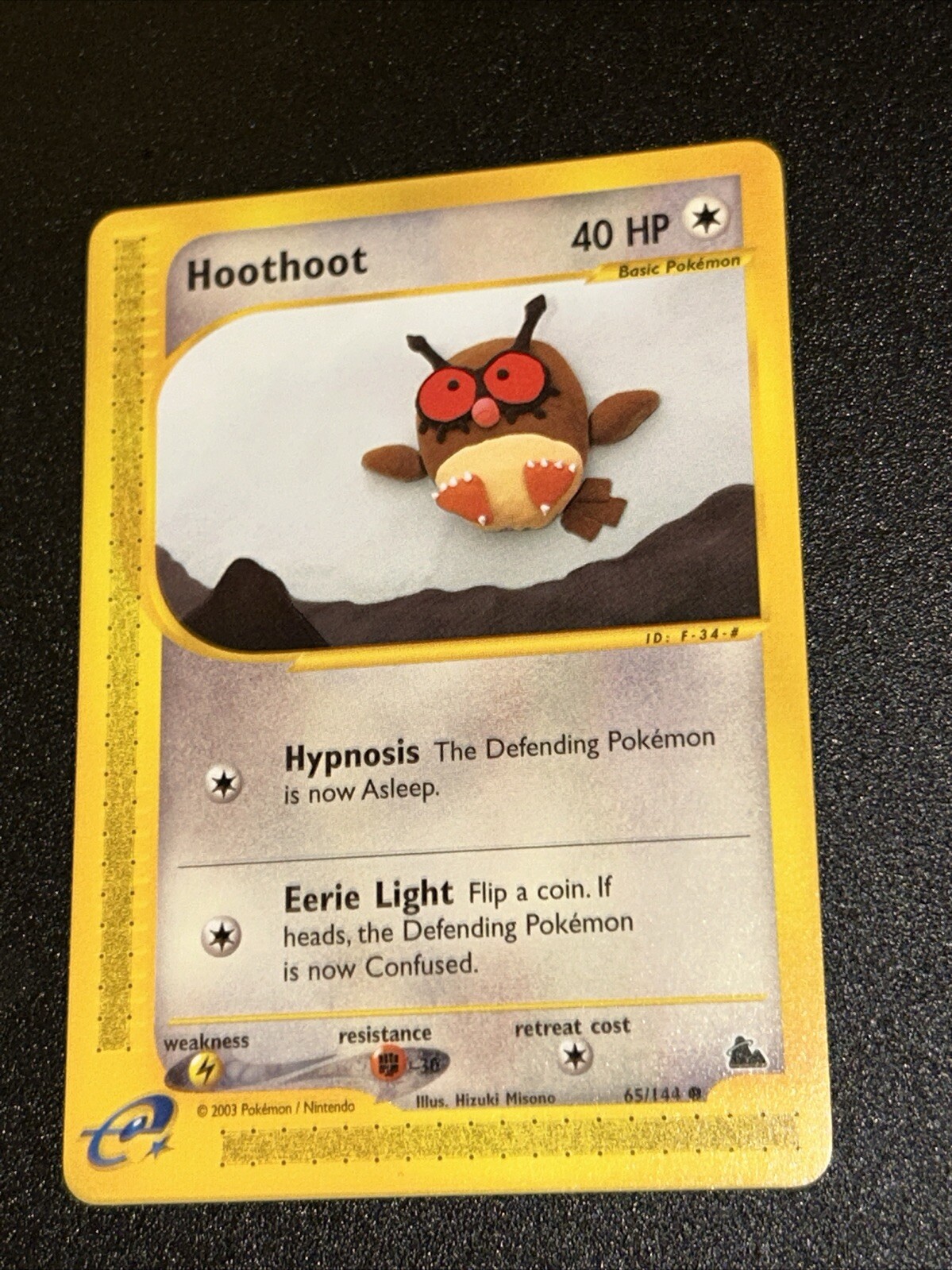 Hoothoot 65/144 Skyridge E-Reader Pokémon Card NM