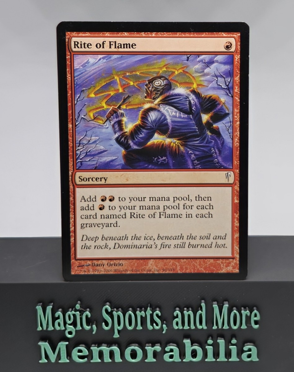 coldsnap mtg card list MTG Rite of Flame Coldsnap Common 96/155 LP Magic the Gathering
