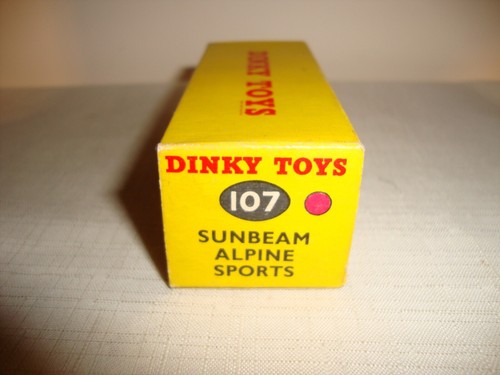 Original DINKY TOYS 107 SUNBEAM ALPINE SPORTS - SEHR GUT in OVP - Bild 9 von 12