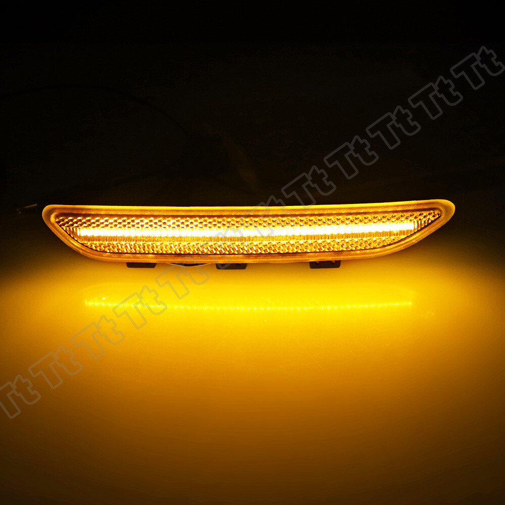 LED Front Bumper Side Marker Lights Reflector For 2004-06
