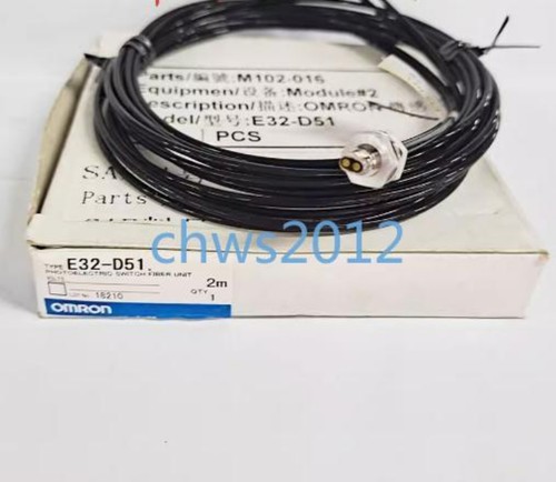 Sensore Fotoelettrico In Fibra Ottica Omron E32-D51 - Unità PLC (Nuovo, 1 Pezzo)