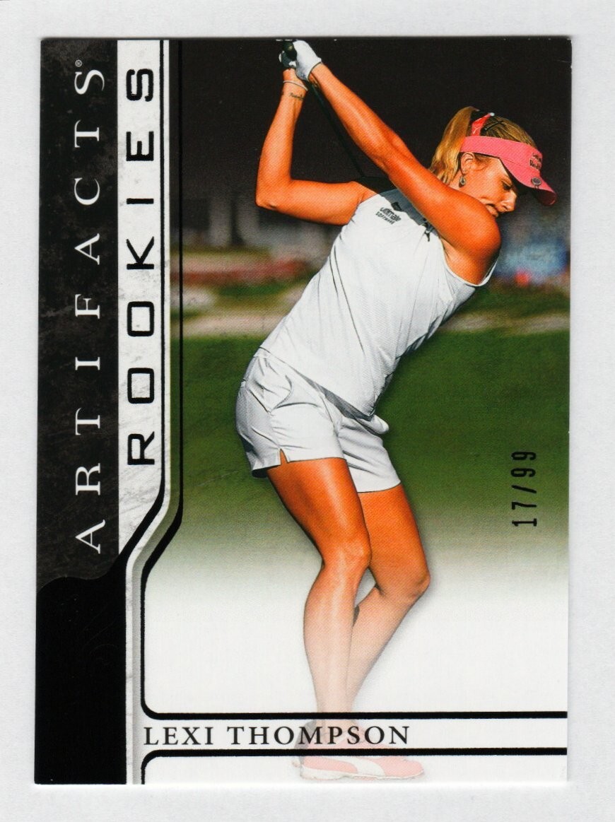 2021 Upper Deck Artifacts Rookies Black 17/99 Lexi Thompson #76 Rookie RC