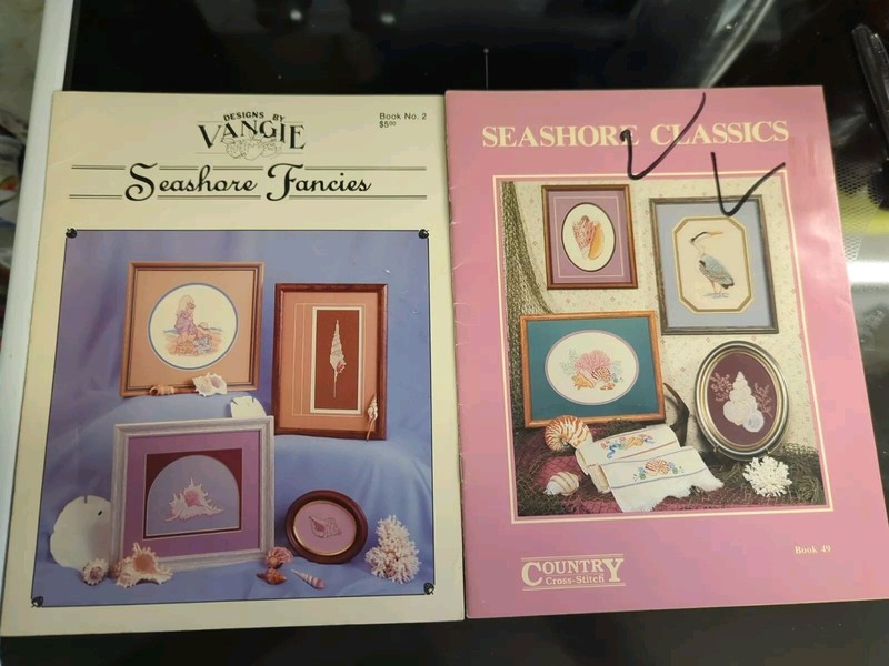 Seashore Classics Country Cross Stitch Patterns Book 49 & Seashore Fancies No 2