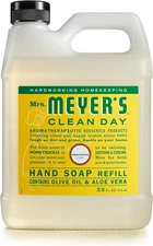Mrs. Meyer's Clean Day Liquid Hand Soap Refill, Honeysuckle, Essential Oils 33oz