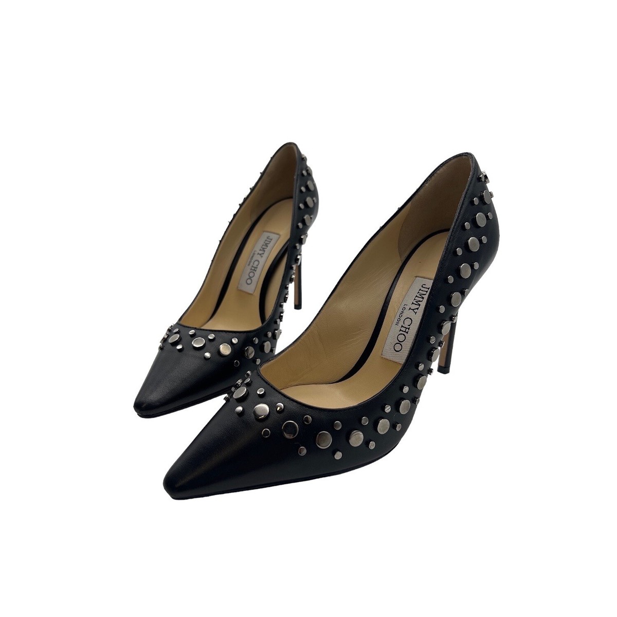 パンプス Jimmy Choo Romy Pumps In Nappa Jimmy Choo Black Nappa Pointy Toe Pumps with Anthracite